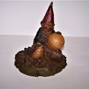 Vintage 1983 Tom Clark Gnome "Birdie" Golf Themed Statue Mold #69 Signed